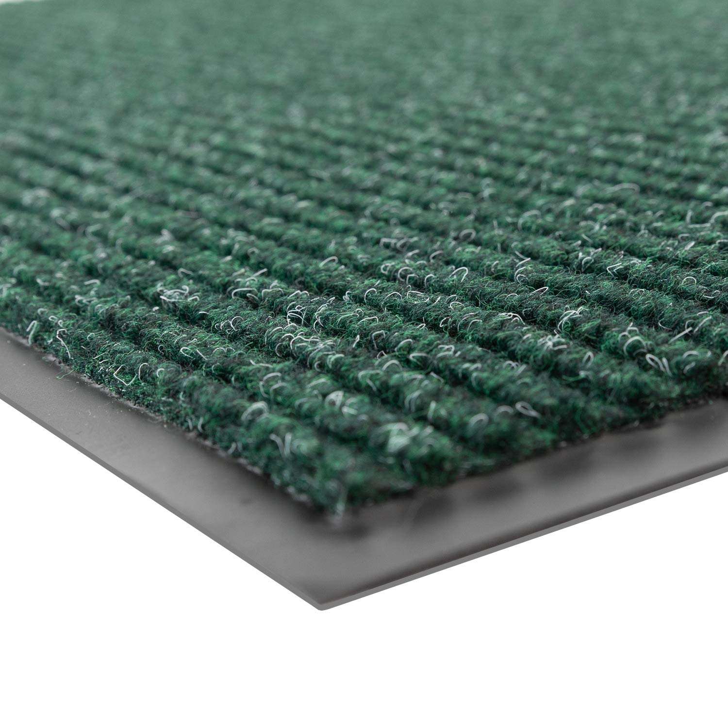 Industrial Door Mat, 3' x 4' Entrance Mat, Heavy Duty Commercial Rug for Businesses, Welcome Lobbies, Garage, and Mudroom, Made in the USA, Hunter Green, Brush Step