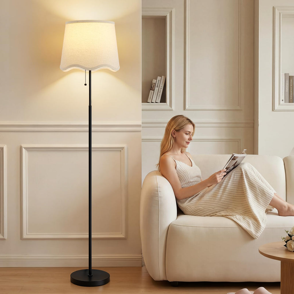 Floor Lamps for Living Room & Bedroom, 60" Modern Tall Standing Lamp, 3CCT
