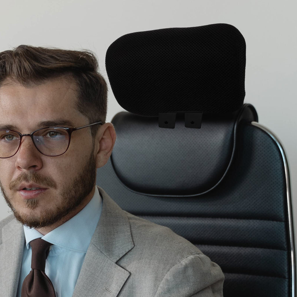 1set Adjustable Ergonomic Headrest for Office Chairs Comfortable Neck Support Pillow for Computer Work Height-Adjustable Cushion Attachment for Enhanced Comfort and