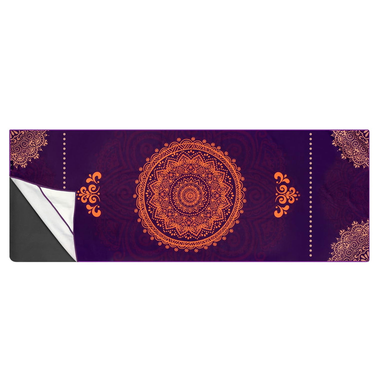 Non Slip Hot Yoga Towel, 100% Microfiber Non Slip Yoga Mat Towel for Hot Yoga, Pilates and Fitness, Exclusive Corner Pockets Design + Free Spray Bottle