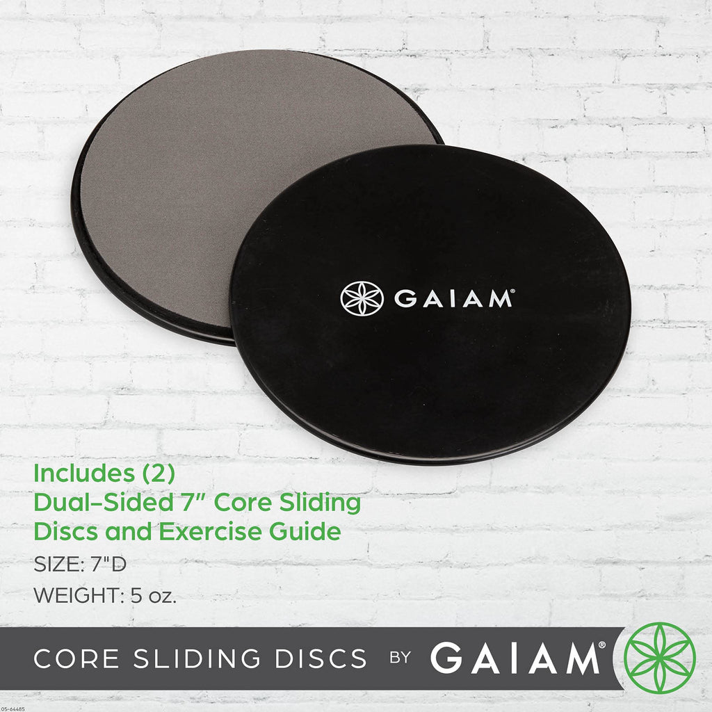 Core Sliding Discs, Dual-Sided Ab Sliders, Set of 2
