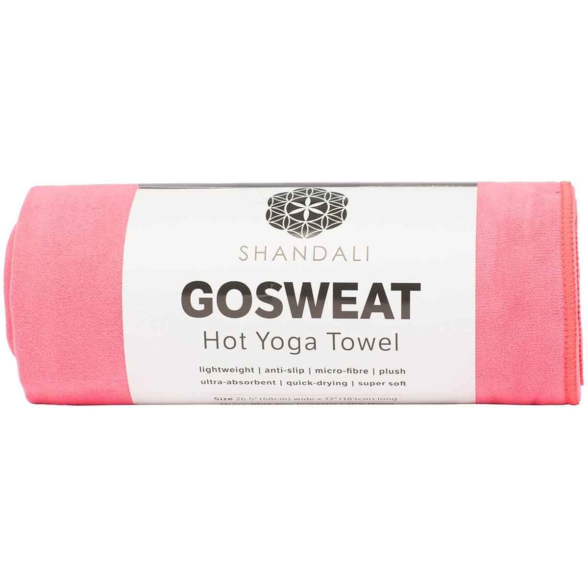 Super Absorbent, 100% Microfiber, Suede, Bikram/HOT Yoga Towel (26.5 x 72)