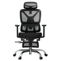 FitStand Ergonomic Office Chair High Back Computer Chairs Desk Chair with 2D Lumbar Support/Footrest/3D Headrest/Heavy Duty Metal Base, Comfortable Foam Seat Cushion, ErgoChair Ultra, Black