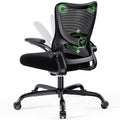 Ergonomic Office Chair with Adjustable Lumbar Support, 3-Way PU Armrests & Breathable Mesh for Home Office and Gaming