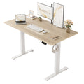 48 * 24 Inch Height Adjustable Electric Standing Desk, Maple