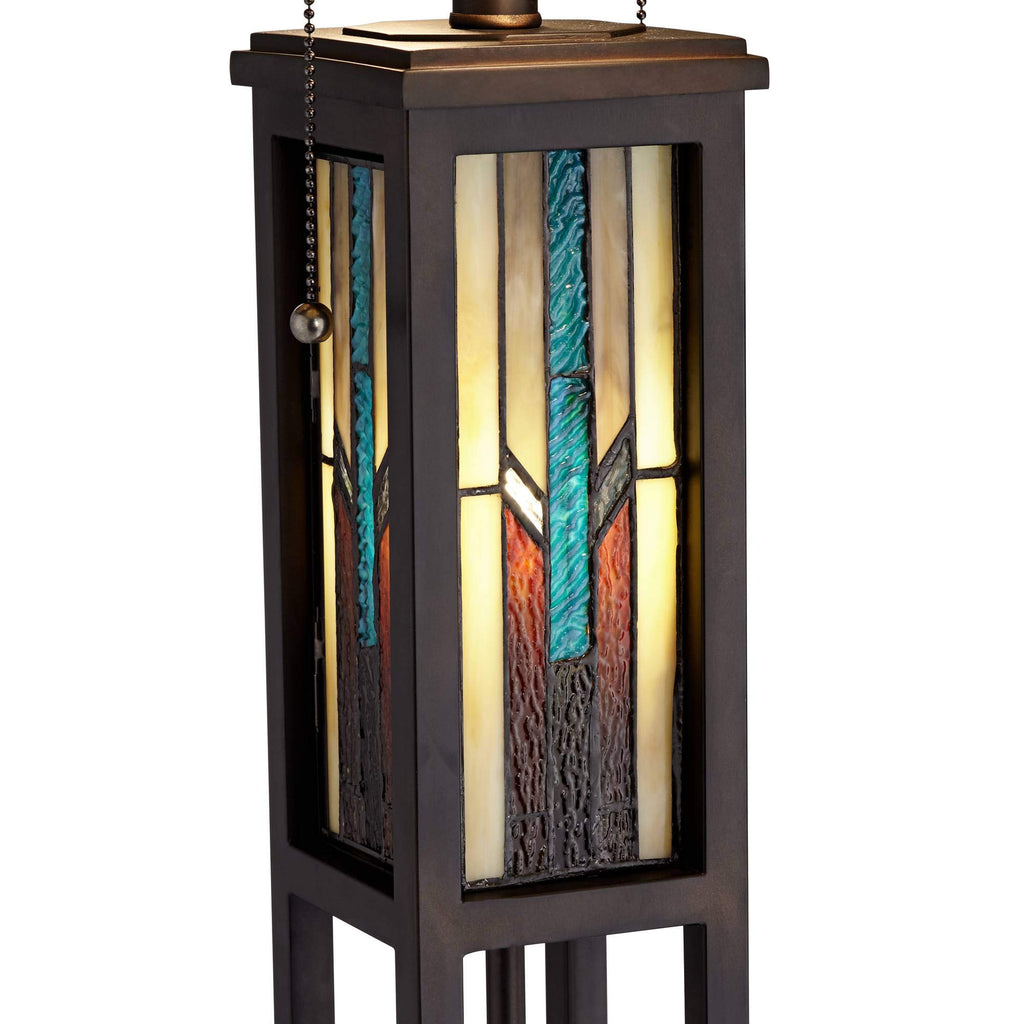 59 1/2" Tall Ranier Mission Night Light Floor Lamp Living Room