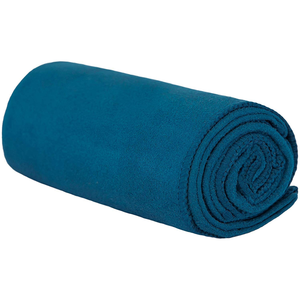 GoSweat Microfiber Hand Towel, Absorbent Suede Yoga Towel for Hot Yoga, Bikram, Pilates & Gym, Evening Blue, 16 x 26.5 Inches