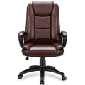 Leather Office Desk Chair,Ergonomic Office Chair with Lumbar Support,Computer Chair,Executive Leather Chair with Padded Flip-up Arm,Adjustable Armrests, Black,275LBS