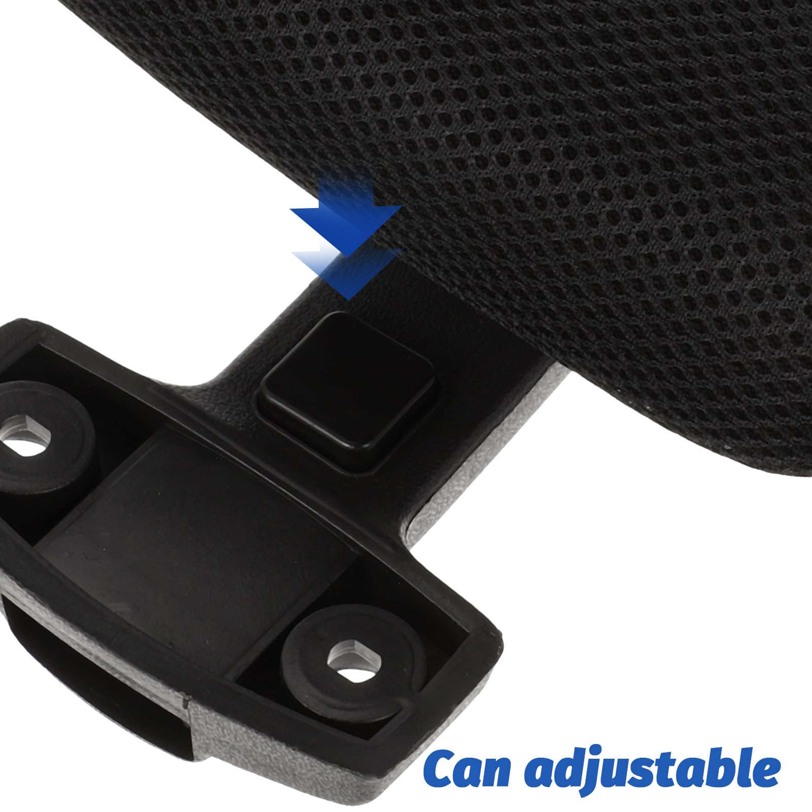 Adjustable Office Chair Headrest 10.62X6.29 Inch Ergonomic Attachable Head Support Cushion for Neck Pain Relief in Home and Office