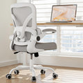Mesh Office Chair, 330LBS Ergonomic Desk Chair with Adjustable Lumbar Support, Executive Computer Chairs for Home Office, White