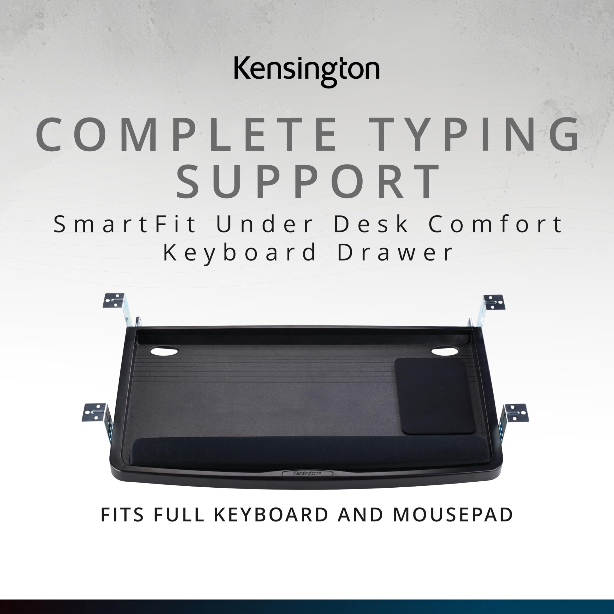 Keyboard Tray Under Desk, SmartFit Ergonomic Slide-Out Keyboard Drawer with Cable Management, Extra-Wide Height Adjustable Keyboard Holder, 24.5" x 11.75", Black