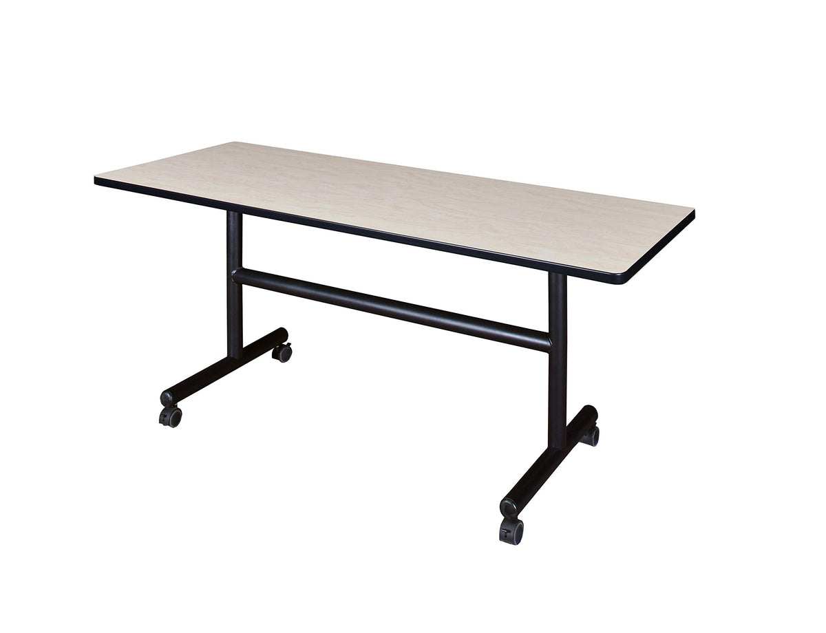 Kobe 60" Flip Top Mobile Training Table- Maple