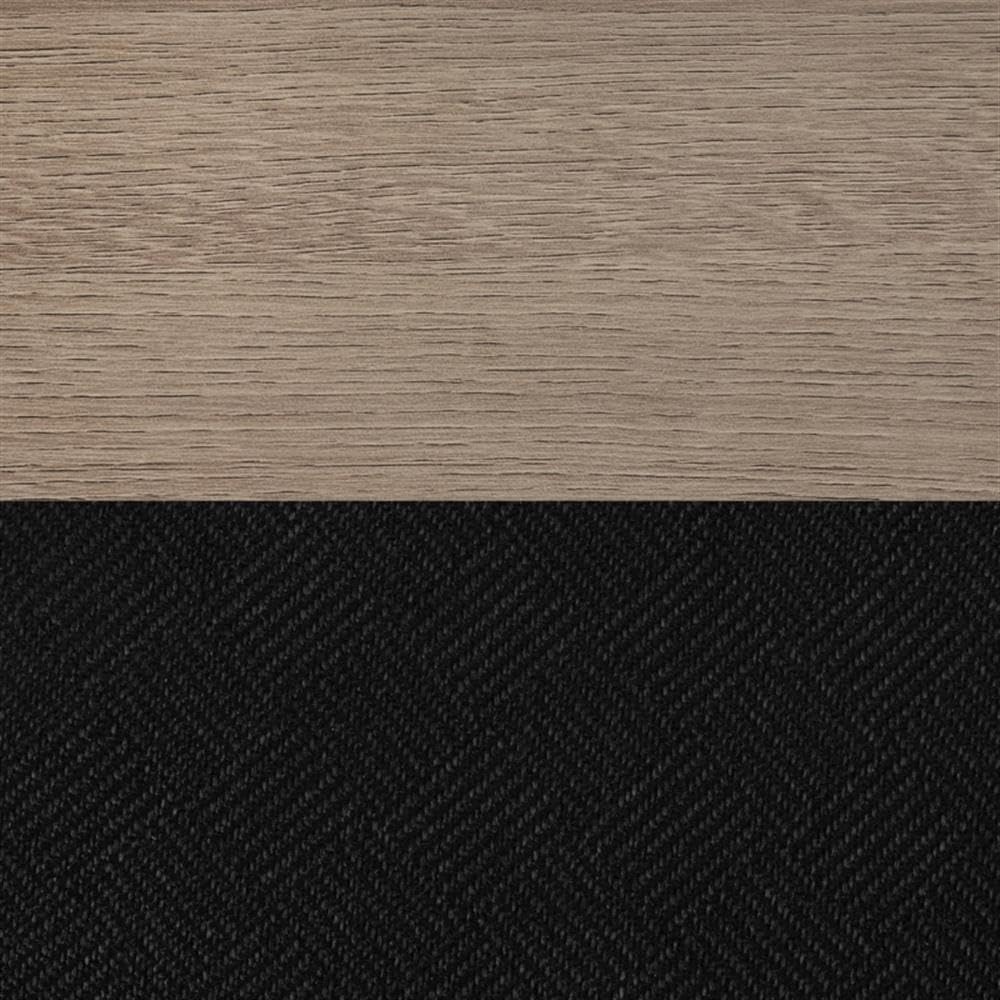 48 x 30 Flip-Top Table with 2 Mesh Nesting Chairs, Noble Oak Laminate, 1-Inch Thick Thermal Fused Melamine Top, Black T Edge Banding, Scratch and Stain Resistant, Meeting or Training