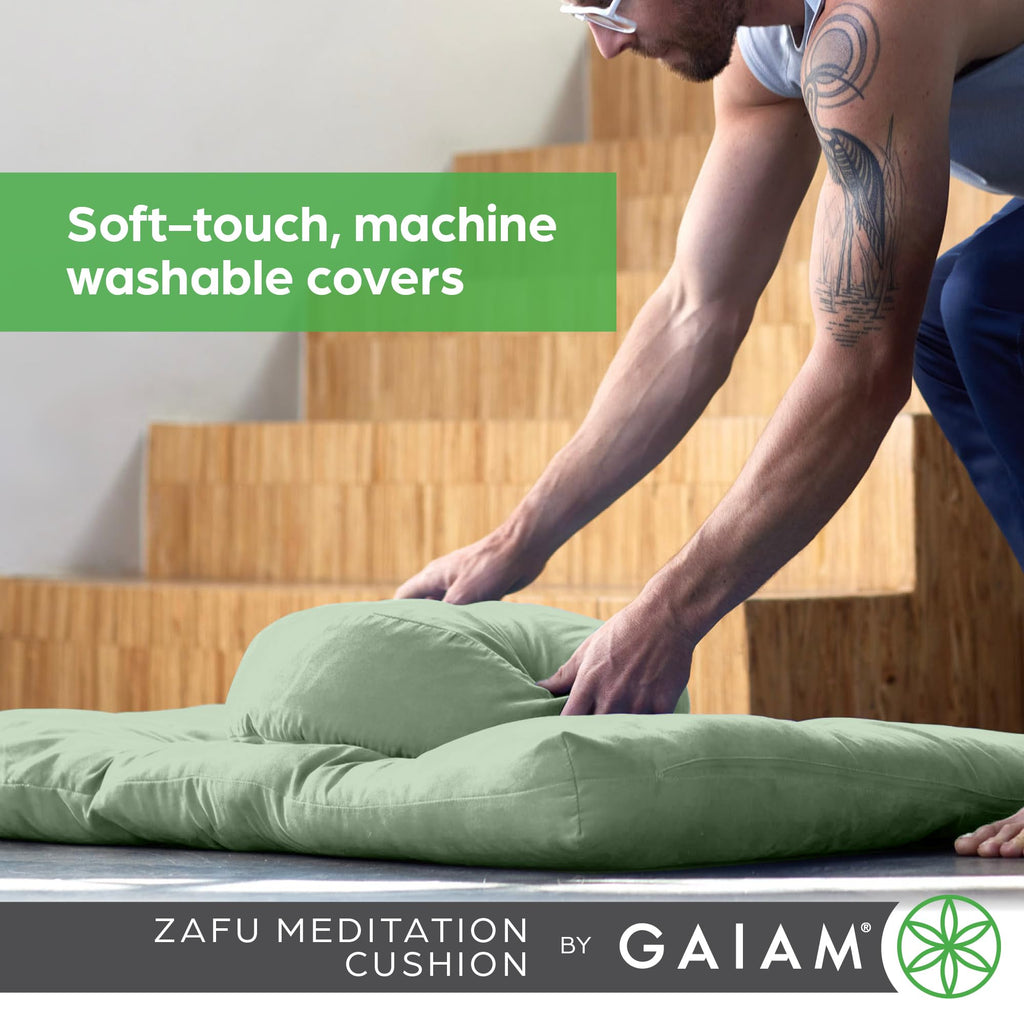 Zafu Meditation Cushion, Buckwheat Hull (Black)