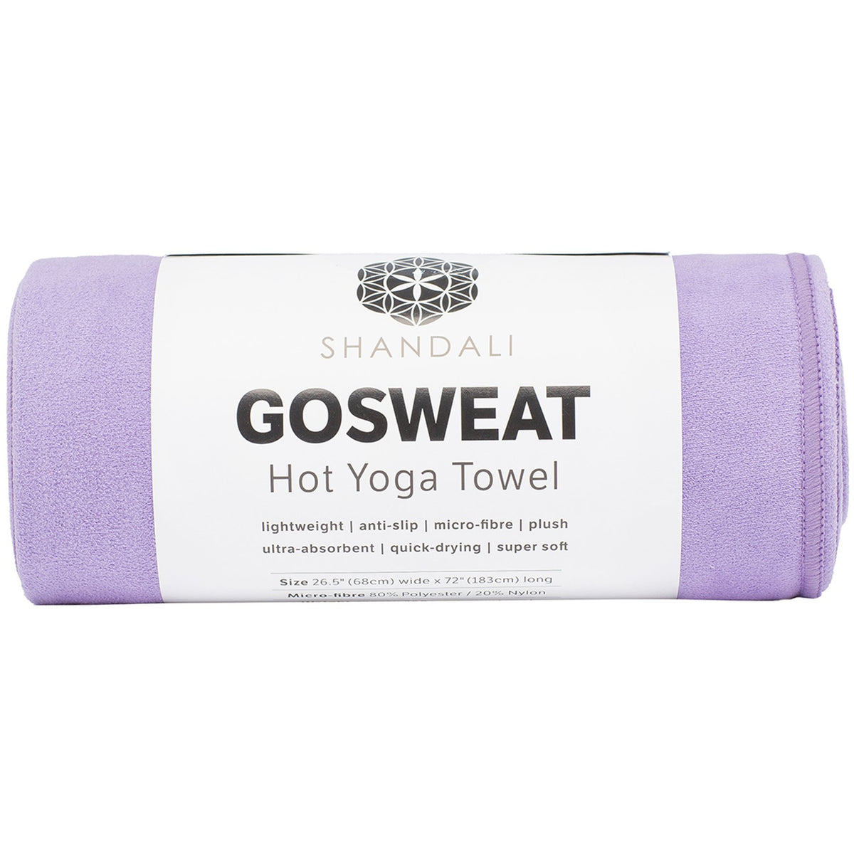 Gosweat Hot Yoga Towel, Color Violet, Size 26.5 x 72
