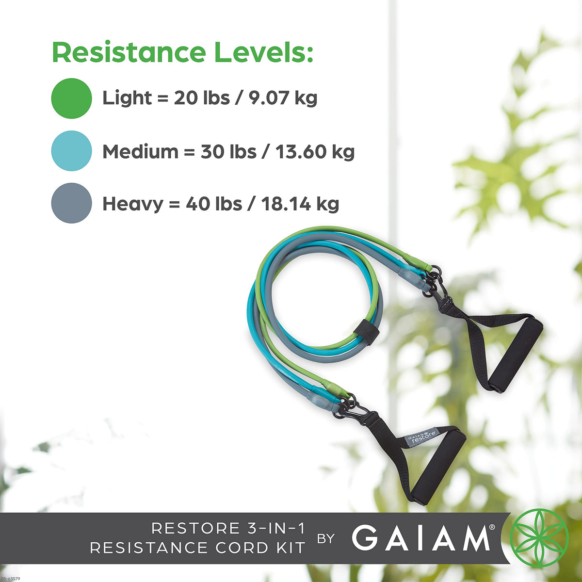 3-in-1 Resistance Band Kit with Comfort-Grip Handles and Interchangeable Strength Bands for High Intensity Training
