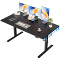 Electric Standing Desk, 55 x 28 Inches Height Adjustable Desk, Sit Stand up for Work Office Home, Ergonomic Rising Computer Table with Memory Preset, Black