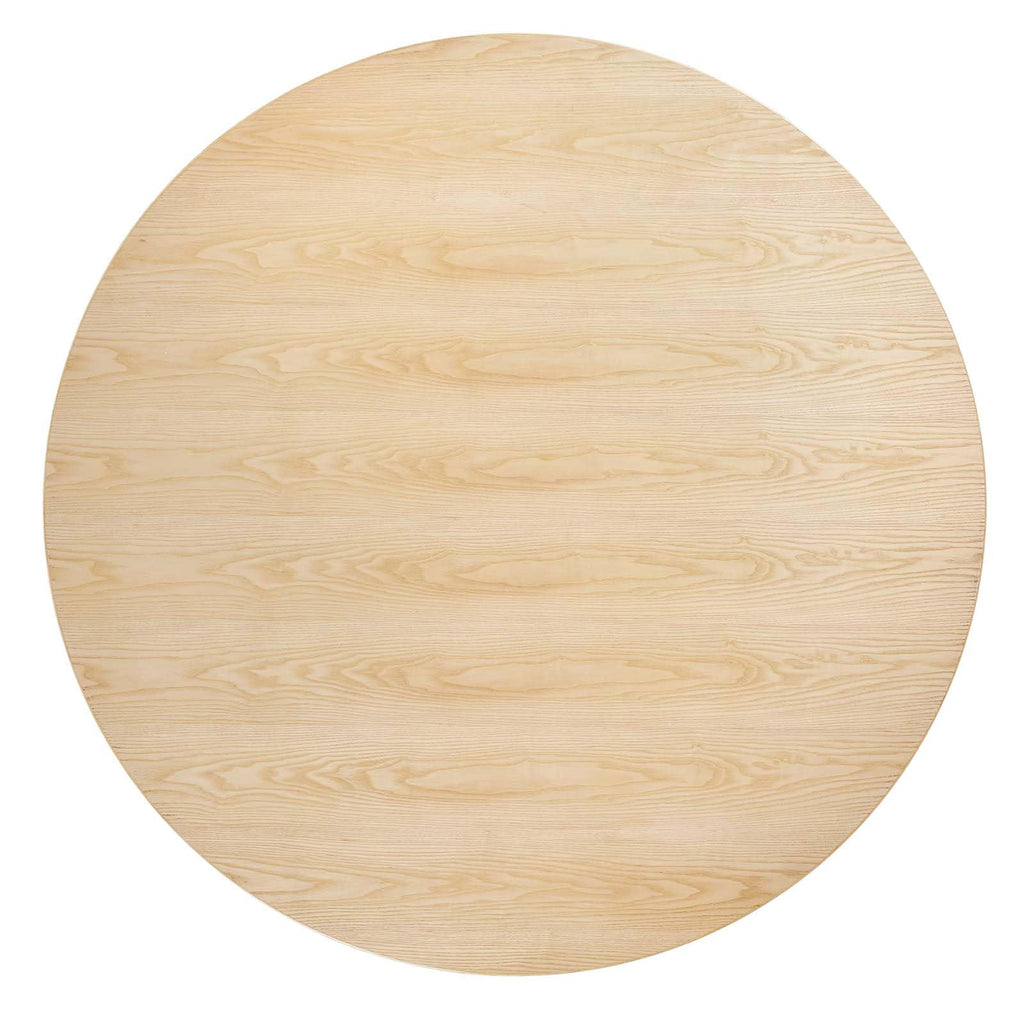 Modway Lippa Dining Table, 60", White Natural