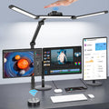 LED Desk Lamp, Architect Desk Lamps for Office with Gesture Switch & Remote Control, 24W Bright Desk Light with 50 Light Modes Eye-Caring Desk Lamp with Clamp for Reading Study Workbench