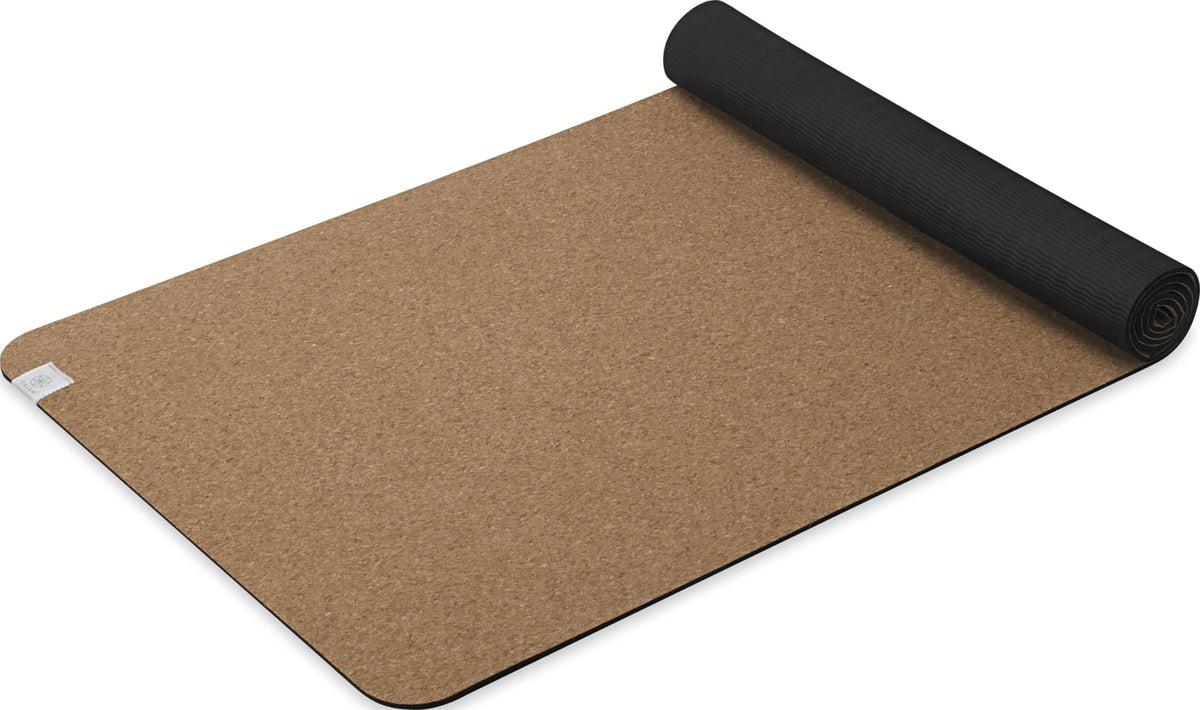 Cork Yoga Mat, Natural Non-Slip Exercise & Fitness Mat for Hot Yoga