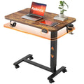 26*16 Inch Height Adjustable Electric Standing Desk, Rustic Brown