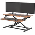 Rustic Vintage Brown 32 inch Stand Up Desk Riser