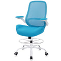 Drafting Chair Tall Office Chair with Flip-Up Armrests Ergonomic Computer Chair