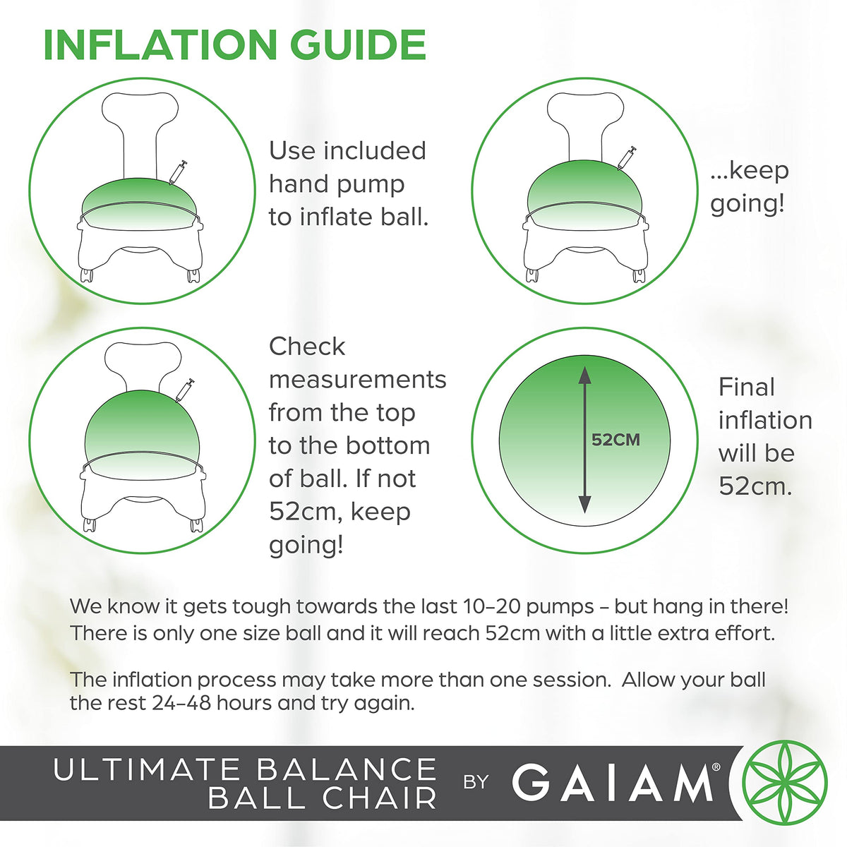 Ultimate Balance Ball Chair, Swivel Base, Home & Office