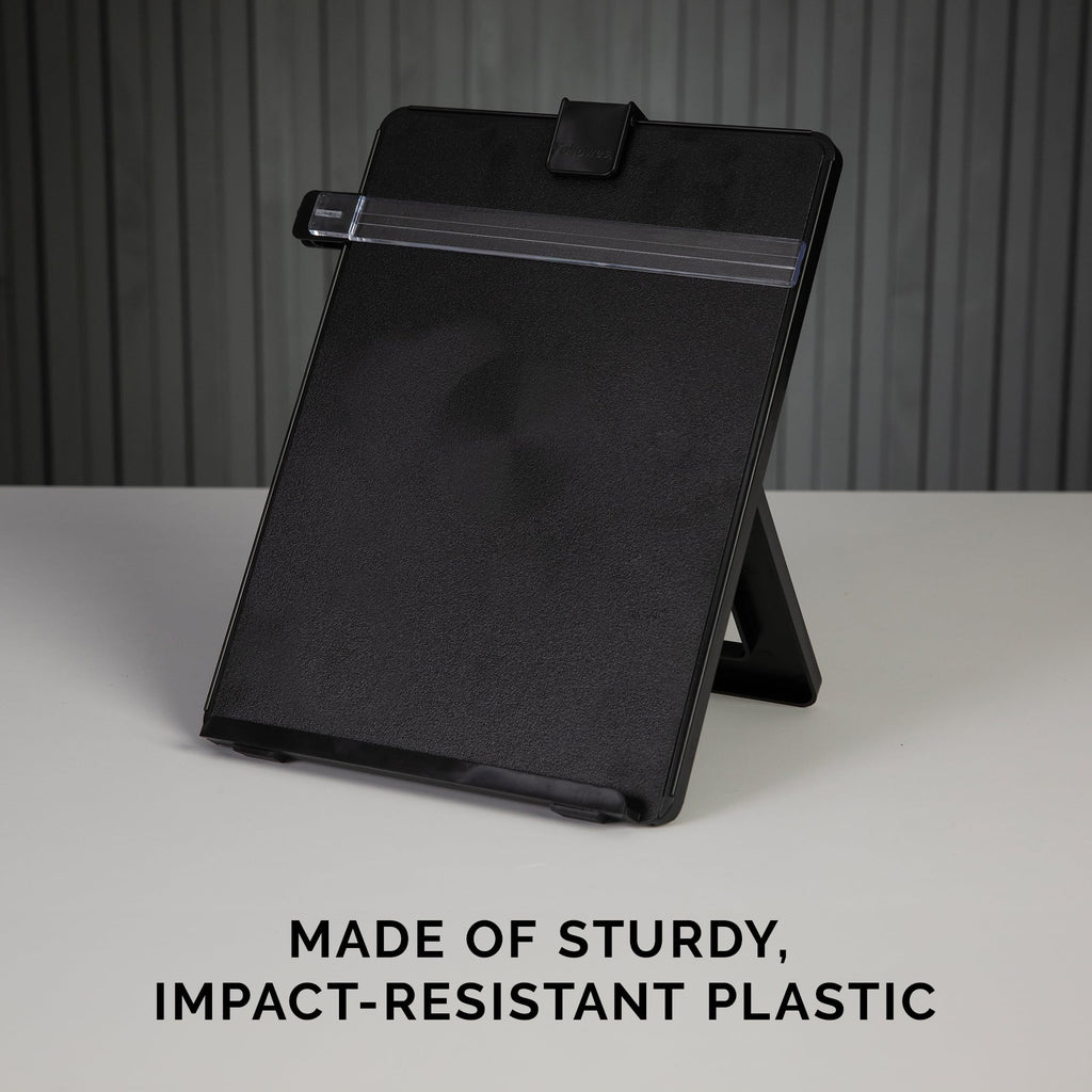 Letter Sized Non-Magnetic Copyholder, Black (21106), 7.38 x 10.13 x 11.25 inches