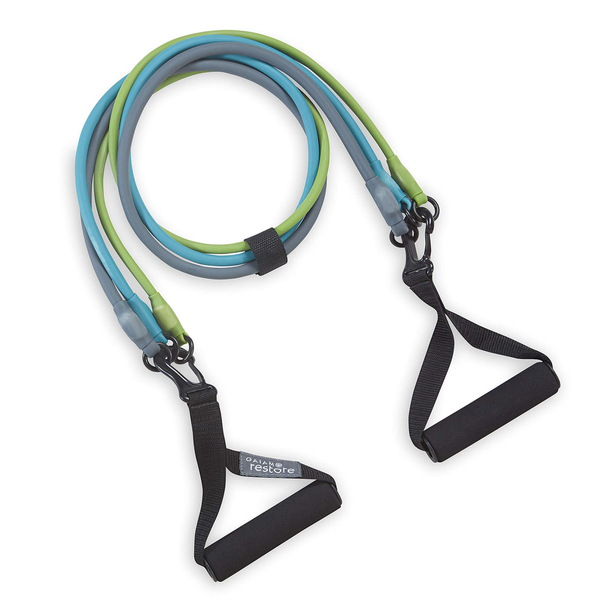 3-in-1 Resistance Band Kit with Comfort-Grip Handles and Interchangeable Strength Bands for High Intensity Training