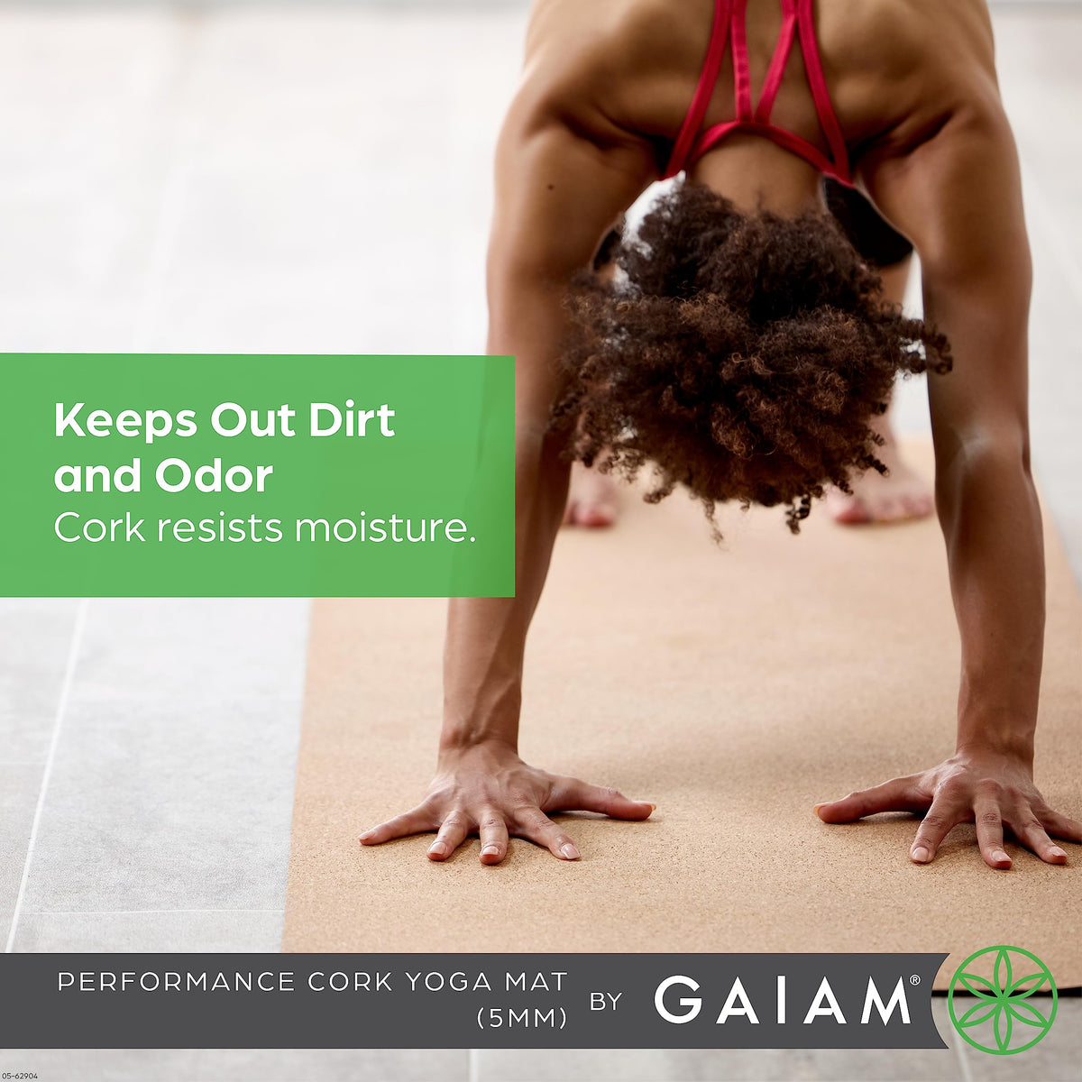 Cork Yoga Mat, Natural Non-Slip Exercise & Fitness Mat for Hot Yoga