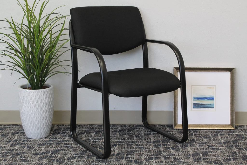 Fabric Guest Chair in Black