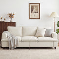 3 Seater Couch, 83" Comfy Corduroy Sofa with Deep Seat, Modern Sofa Couch for Living Room, Office, Bedroom, Apartment (Pillows not Included)