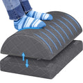 Foot Rest,Desk & Gaming Accessories,Foot Rest for Under Desk at Work,Comfortable Footrest with 2 Adjustable Heights & Removable Cover, Office Desk Accessories（Gray）