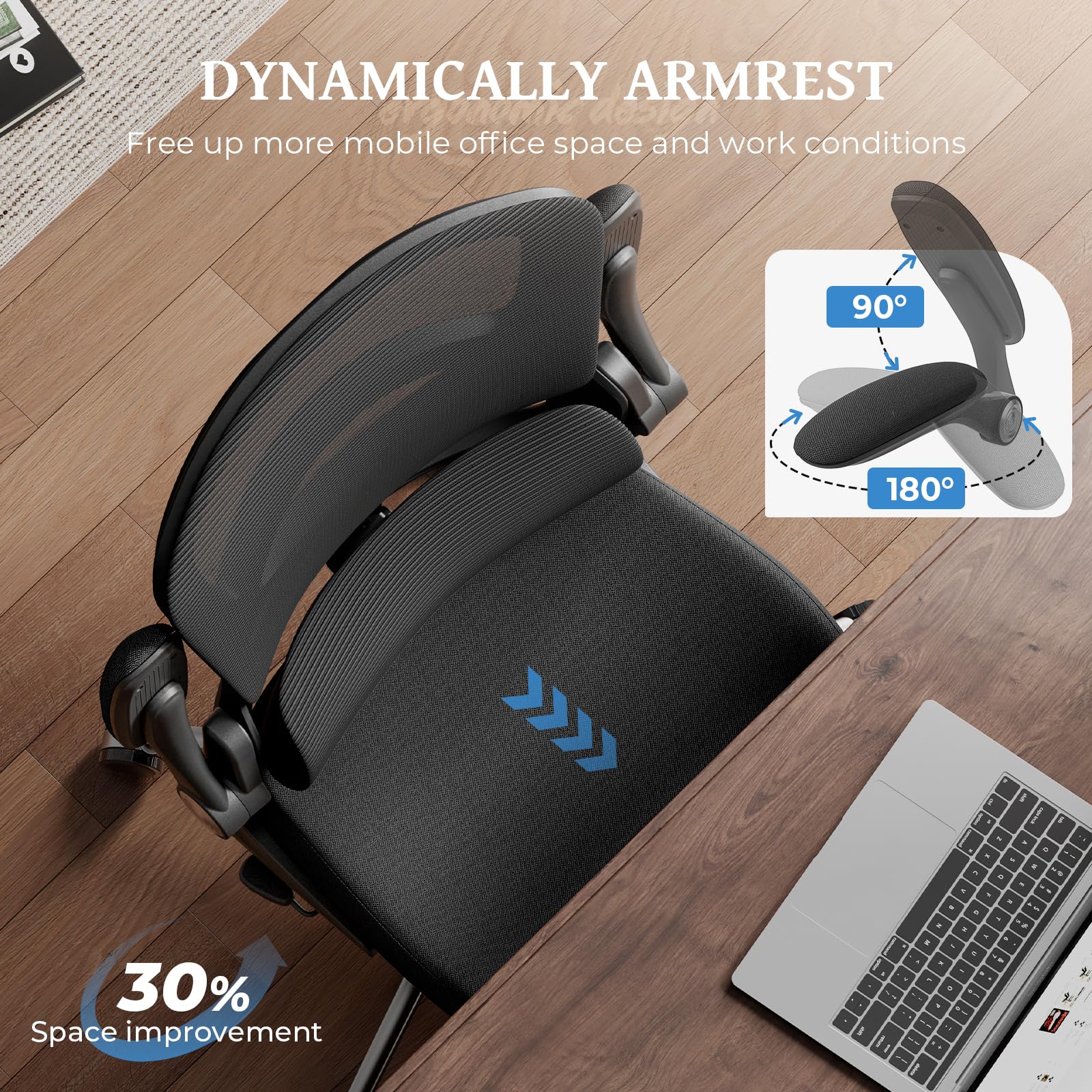 Ergonomic Office Chair - Adjustable Lumbar Support