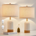Table Lamps Set of 2, Bedside Table Lamp for Bedroom Living Room