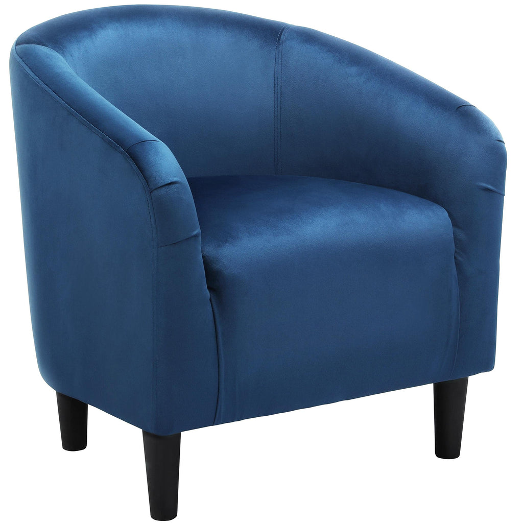Accent Barrel Chair, Velvet Club Chair, Furry Sherpa Elegant Armchair with Cozy Soft Padded, Suitable for Living Room Bedroom Reception Room Office, Pagoda Blue