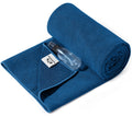 Yoga Mat Towel Non Slip for Hot Yoga Towel with Silicone Grip & Free Spray Bottle, 72"X26" Extra Large Microfiber Yoga Towel for Bikram, Pilates, Fitness (Blue)