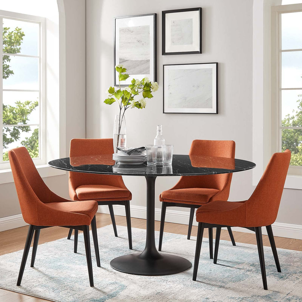 Modway Lippa Dining Table, 60", Black Black
