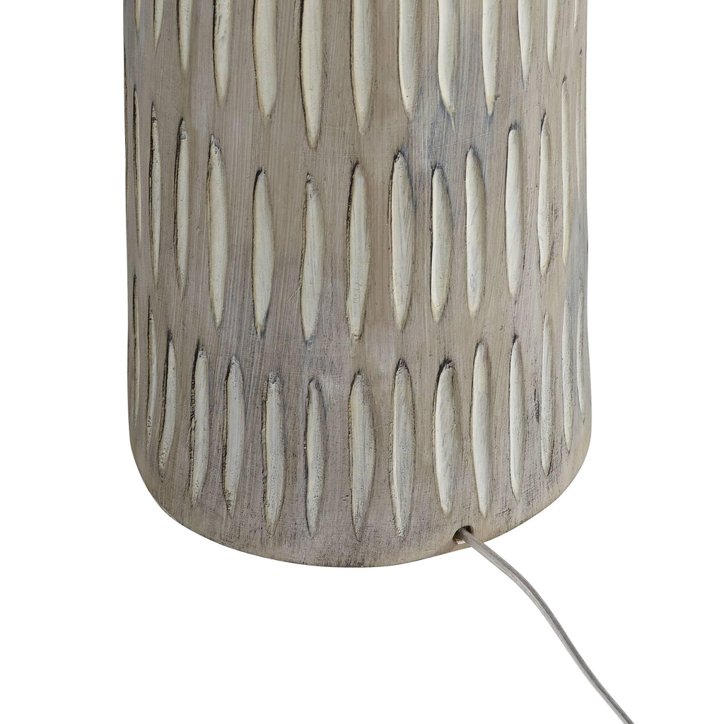 Design Scribe 66 1/2" Tall Faux Wood Organic Modern Floor Lamp