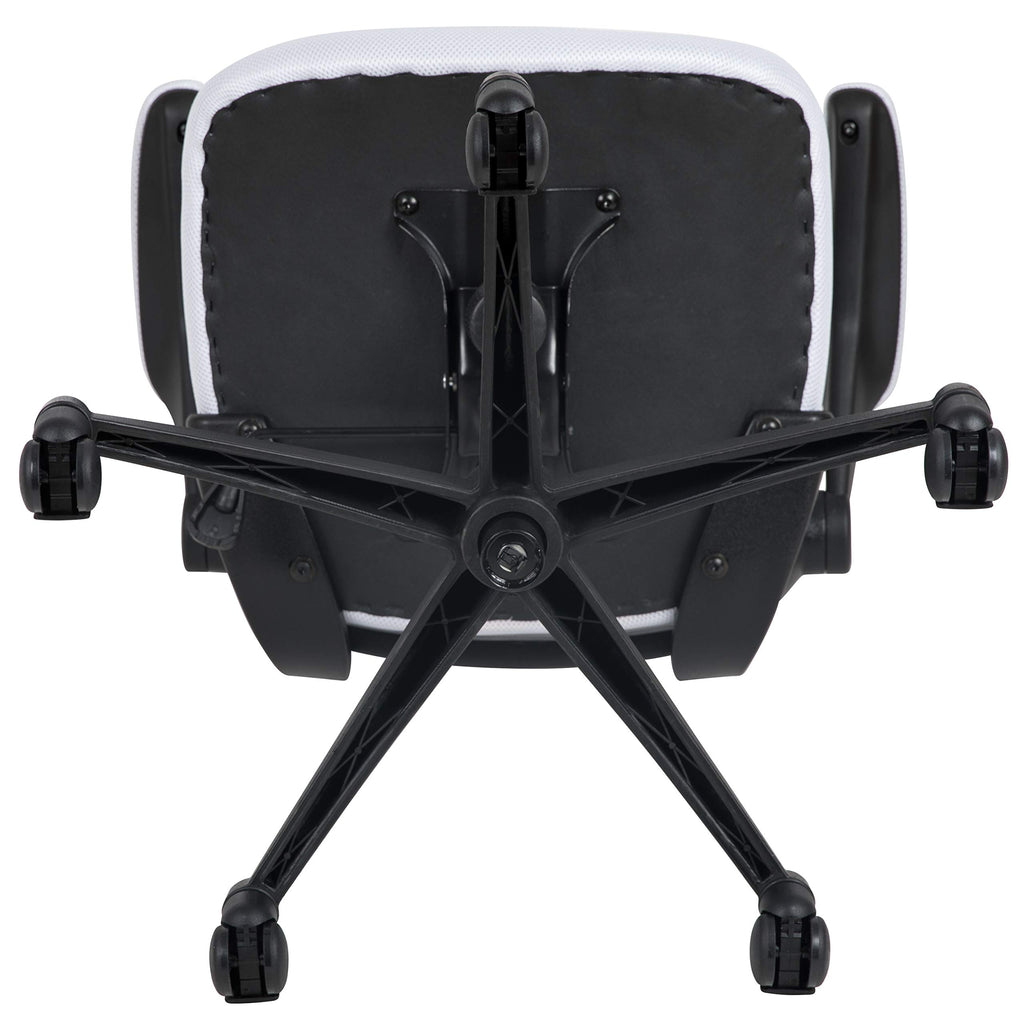 Office Chair, Ergonomic, Mid-Back, Black Mesh with Swivel