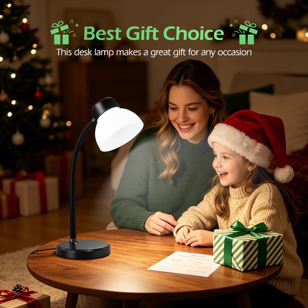 Desk Lamps for Home Office,Small LED Reading Lamp,5000K Eye-Care Desk Light