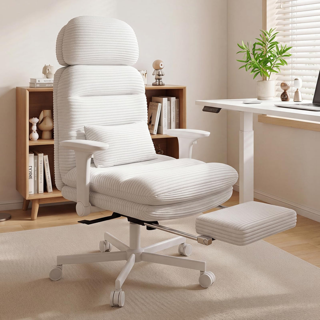 Criss Cross Legged Office Chair with Flip-up Arms, Footrest, G800 Plus