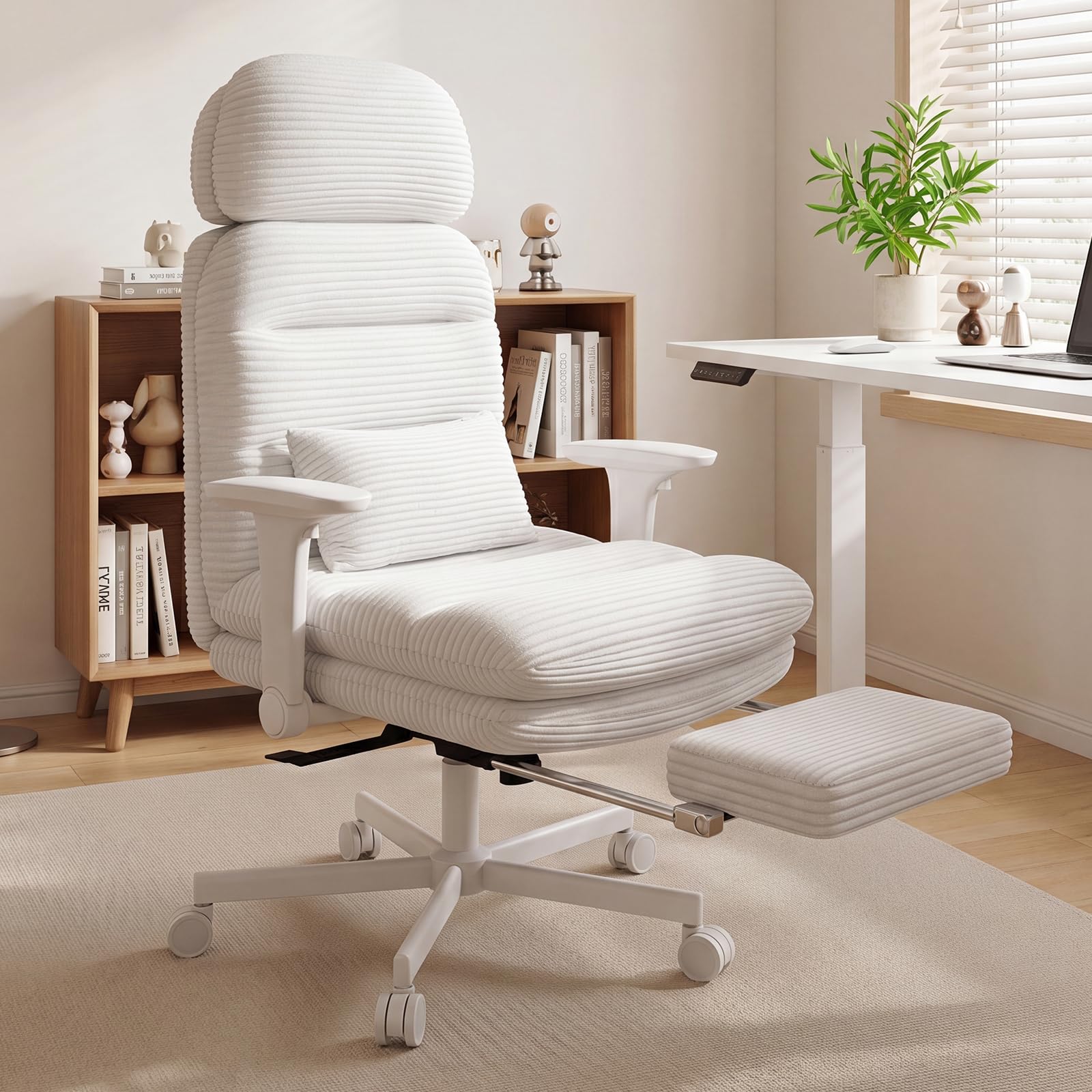 Criss Cross Legged Office Chair with Flip-up Arms, Footrest, G800 Plus
