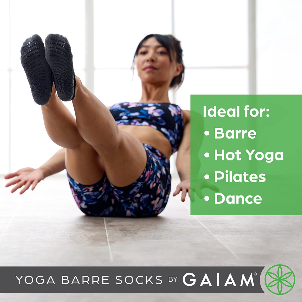 Grippy Yoga Socks, Non-Slip, Barre & Pilates (Indigo)