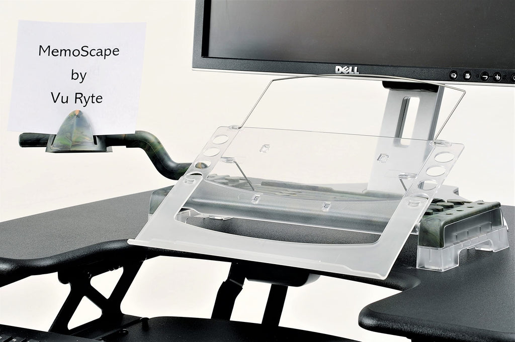Adjustable In-Line Document Holder for Typing | Reduce Neck Strain, Improve Focus, Boost Desk Organization, and Workflow | Paper Holder Stand for Desk and Home Office - Camouflage