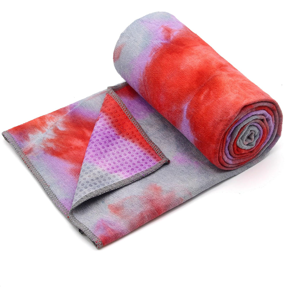 Non Slip Hot Yoga Mat Towel with Grip Dots, 72" x 24"