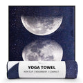 Non Slip Hot Yoga Towel, 70"x26", Moon Cycle