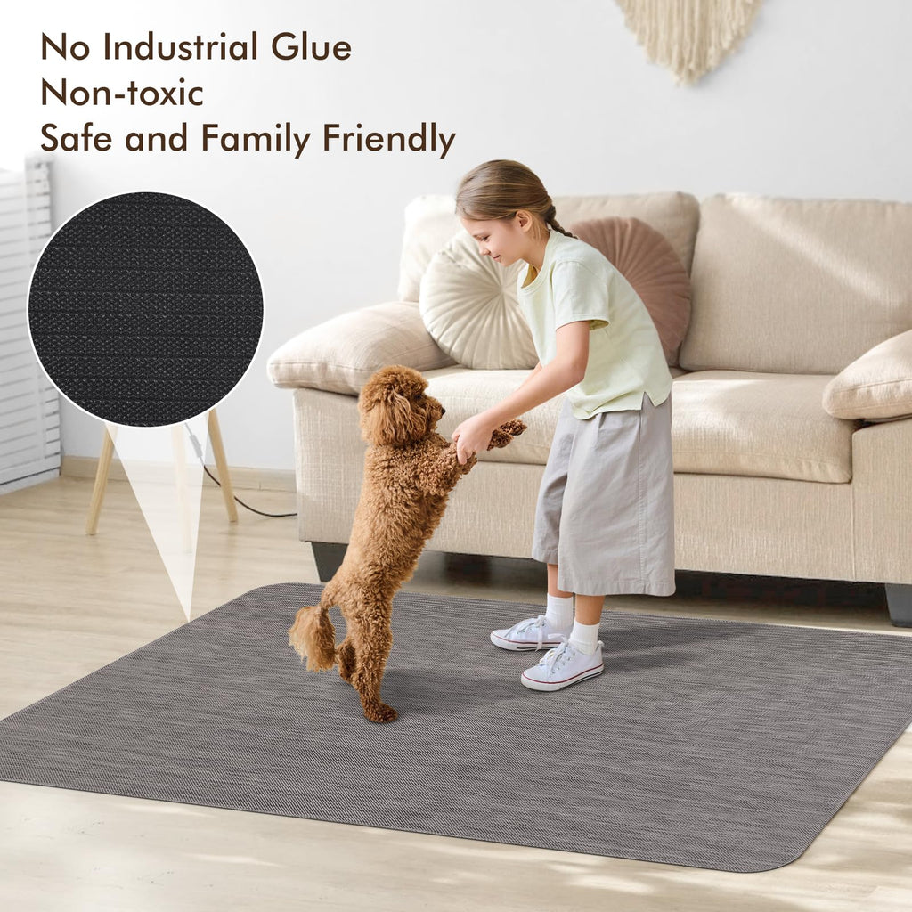 Office Chair Mat for Hardwood Floor, 36" x 48" Desk Computer Chair Mat for Hard Wood and Tile Floor, Large Anti-Slip Hard Floor Protector Rolling Chair Mat, PVC Mat Desk Rug for Office Home