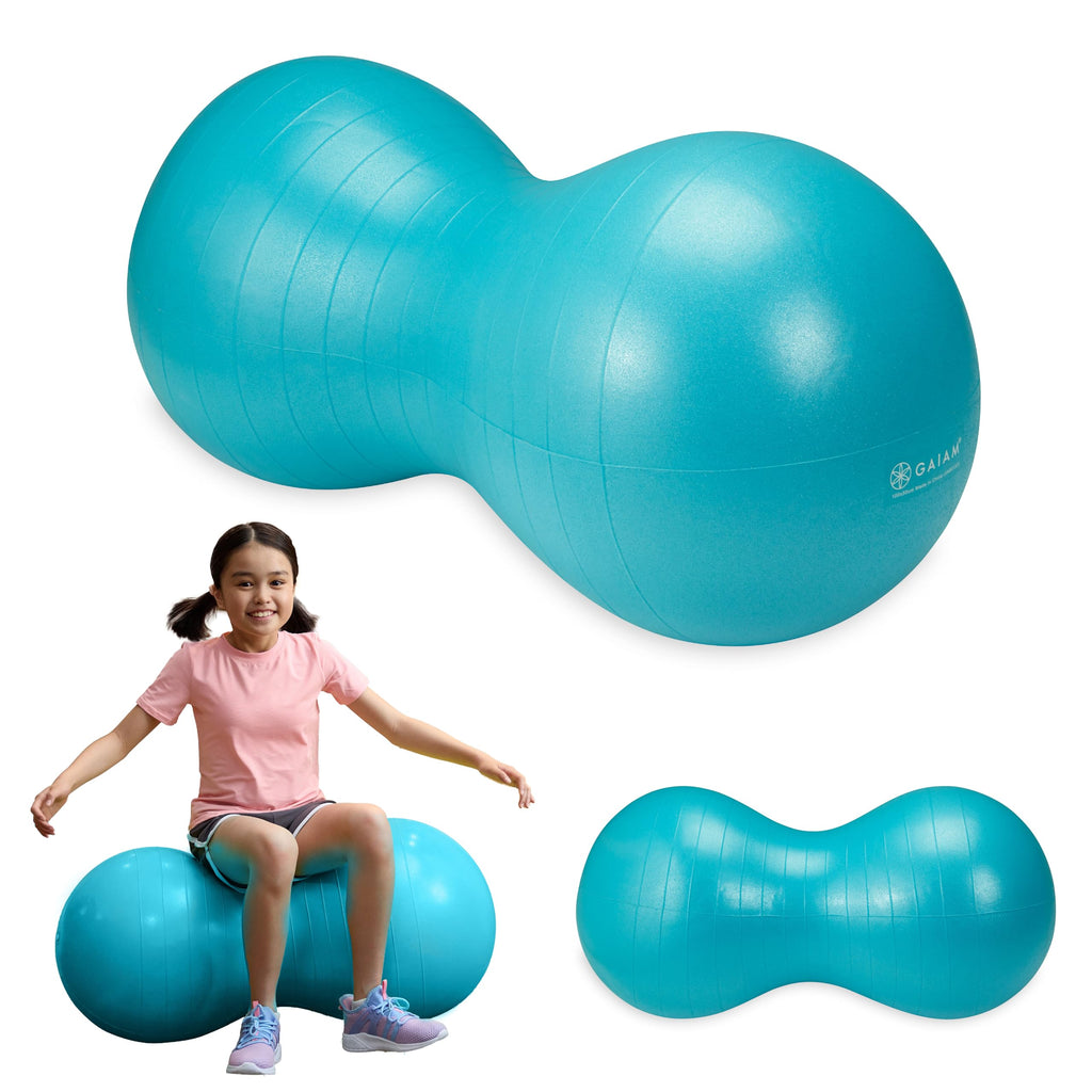 Kids Peanut Ball Chair, Flexible Seating for Classroom (Blue)